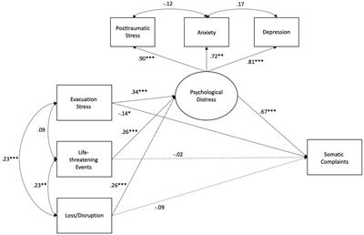 Climate change and extreme weather disasters: evacuation stress is associated with youths’ somatic complaints
